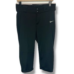 Nike Women's Diamond Invader ¾ Length Softball Pants Size Medium Black